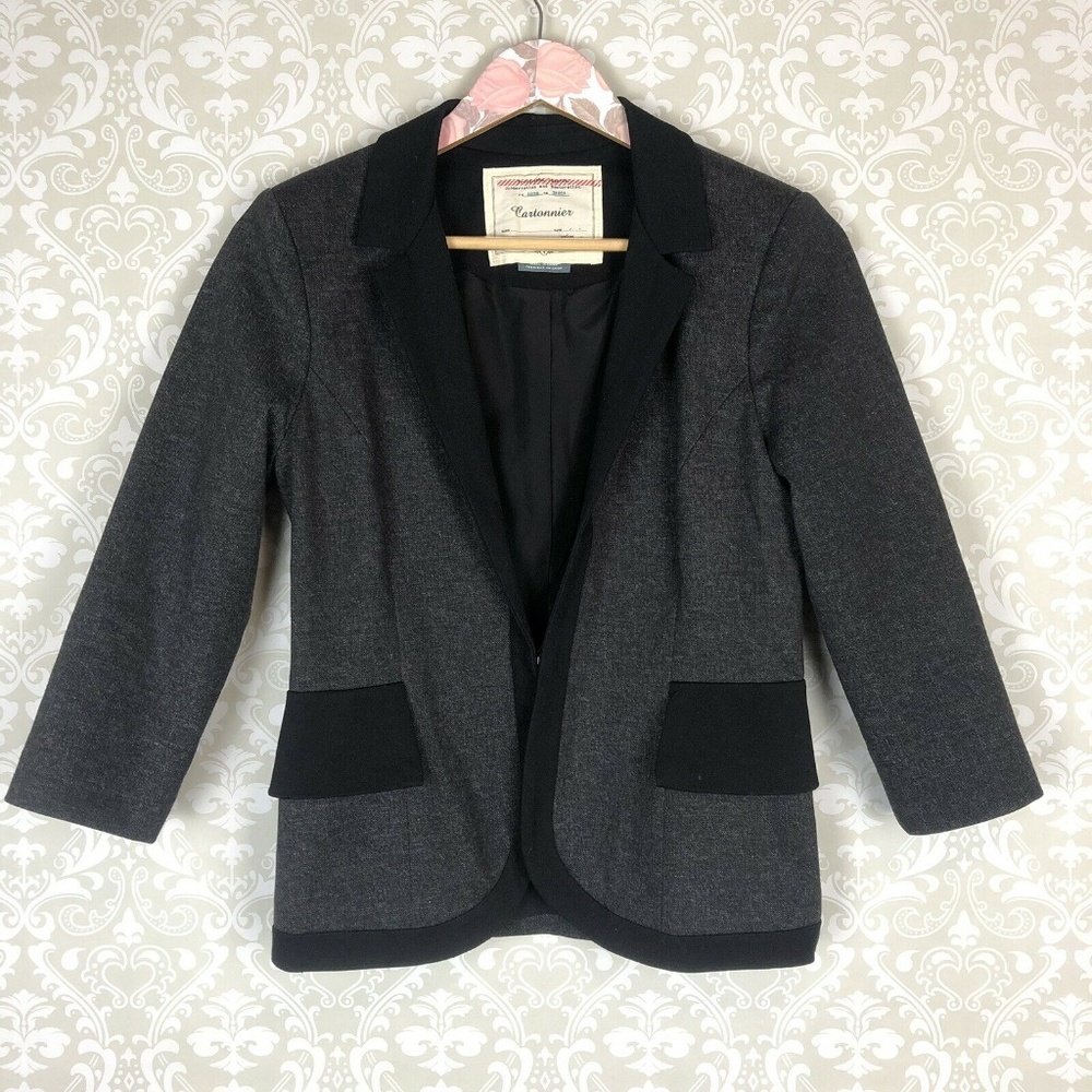 Anthropologie Cartonnier Ruffle Back Blazer